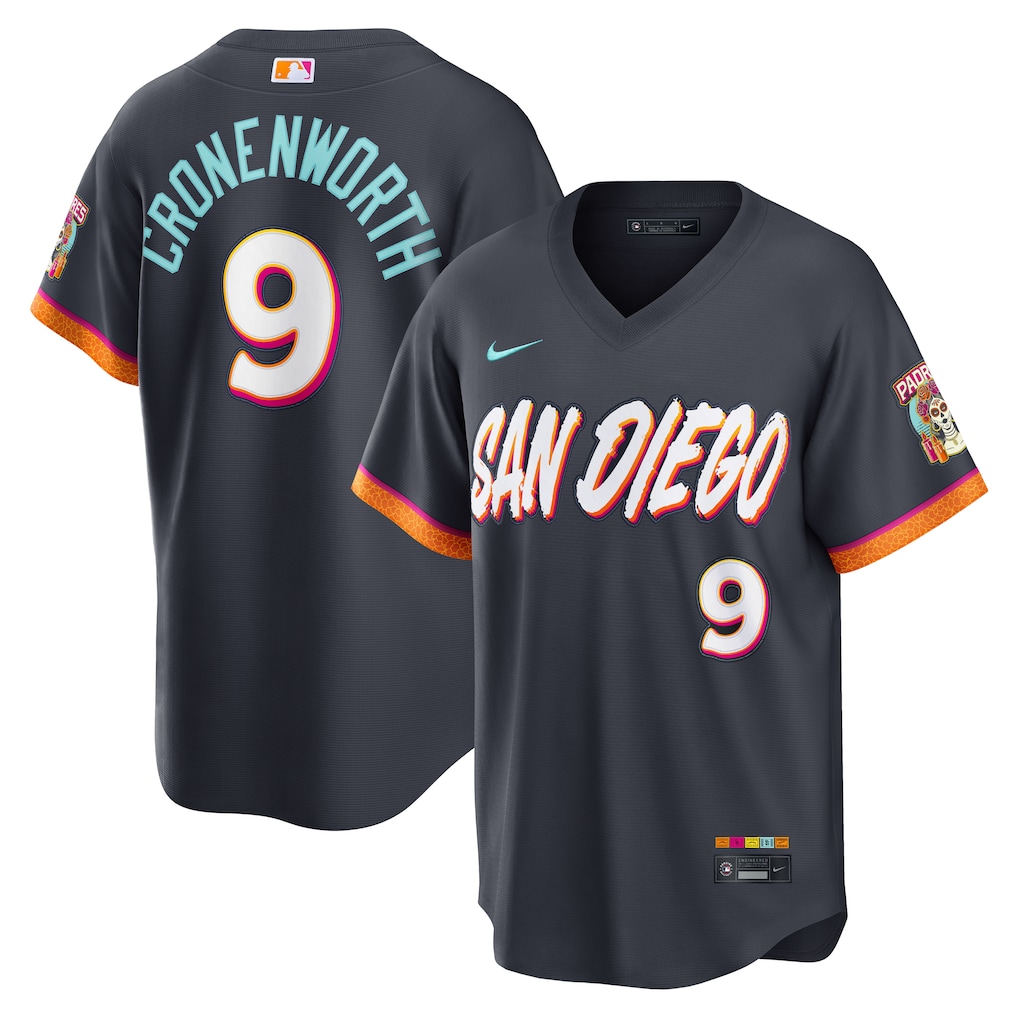 Men San Diego Padres #9 Jake Cronenworth Nike Obsidian 2026 City Connect Stadium Jersey